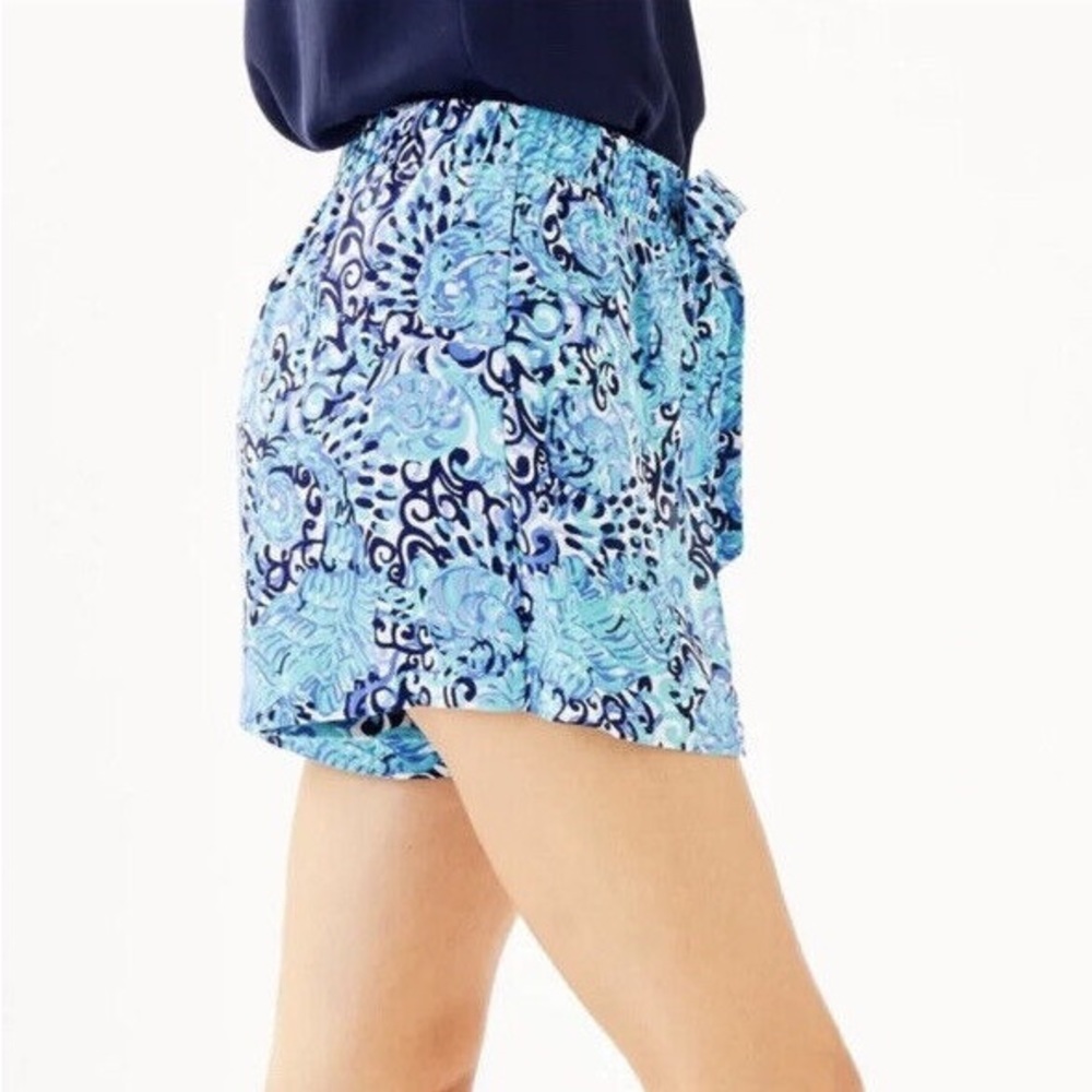 Lilly Pulitzer Mylee Tie-Front Printed Shorts - Picture 4 of 6
